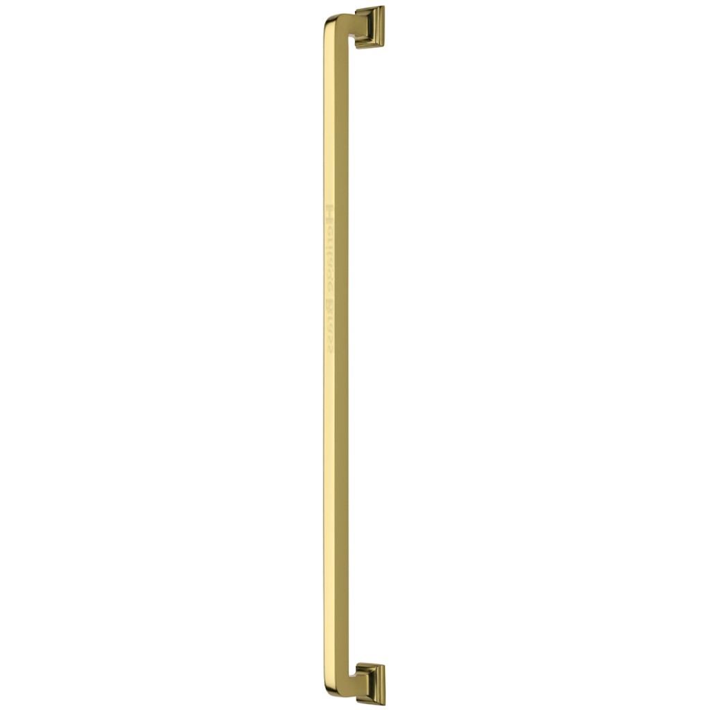 M Marcus Heritage Brass Door Pull Handle Square Vintage Design 490mm length